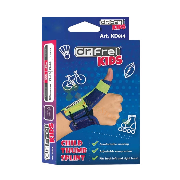 ДЕТСКА ФИКСИРАЩА ОРТЕЗА ЗА ПАЛЕЦ модел KD814 размер L / DR. FREI KIDS THUMB SPLIT model KD814 size L