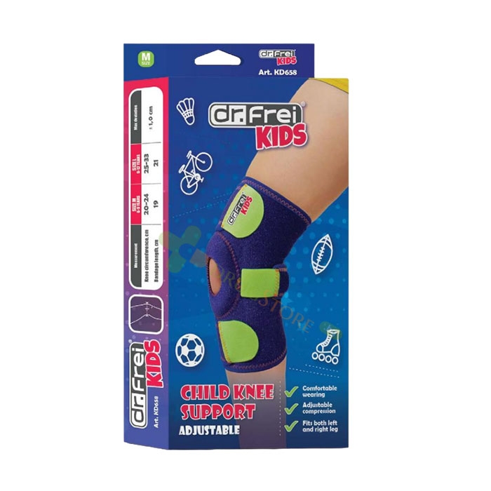 ДЕТСКА РЕГУЛИРУЕМА ОРТЕЗА ЗА КОЛЯНО модел KD658 размер M / DR. FREI KIDS KNEE SUPPORT model KD658 size M
