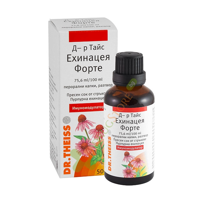 Д-Р ТАЙС ЕХИНАЦЕЯ ФОРТЕ перорални капки, разтвор 50 мл / DR.THEISS ECHINACEA FORTE