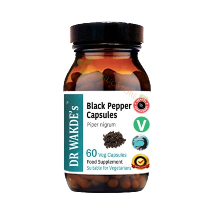 ЧЕРЕН ПИПЕР 470 мг капсули 60 броя / DR WAKDE&#039;S BLACK PEPPER
