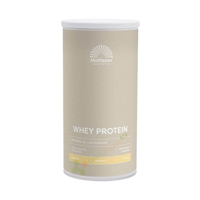 МАТИСЪН СУРОВАТЪЧЕН ПРОТЕИН SPORT ВКУС ВАНИЛИЯ прах 450 г / MATTISSON WHEY PROTEIN SPORT VANILLA FLAVOUR