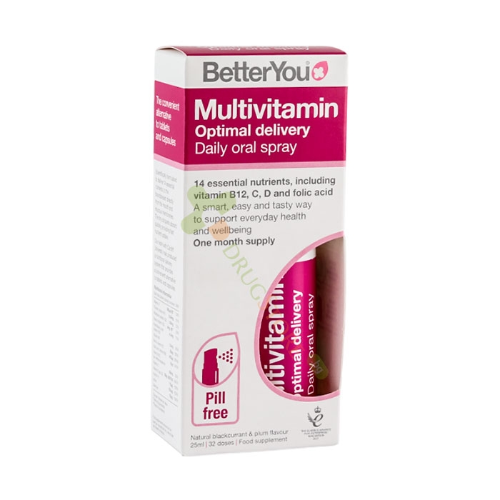 ИНТРА - ОРАЛЕН МУЛТИВИТАМИНЕН СПРЕЙ ЗА ВЪЗРАСТНИ 25 мл / BETTER YOU MULTIVIT DAILY MULTI VITAMIN ORAL SPRAY