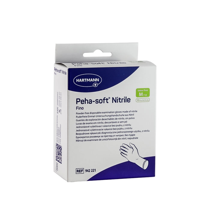 ХАРТМАН НЕСТЕРИЛНИ НИТРИЛНИ РЪКАВИЦИ размер M 10 броя / HARTMANN NITRILE GLOVES