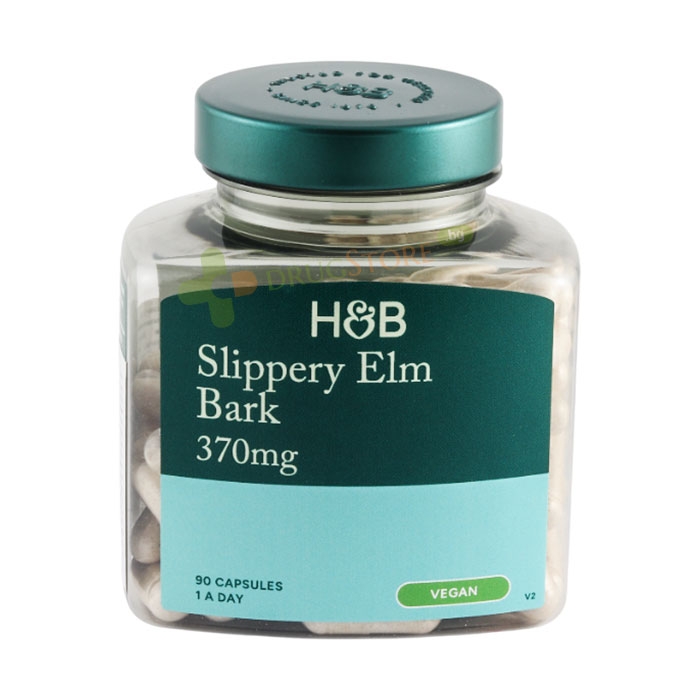 ХЛЪЗГАВ БРЯСТ капсули 370 мг 90 броя / HOLLAND &amp; BARRETT SLIPPERY ELM BARK