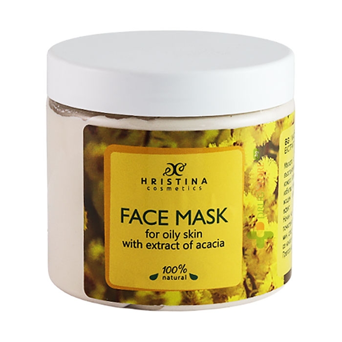 МАСКА ЗА ЛИЦЕ ЗА МАЗНА КОЖА С ЕКСТРАКТ ОТ АКАЦИЯ 200 мл / HRISTINA FACE MASK FOR OILY SKIN WITH EXTRACT OF ACACIA