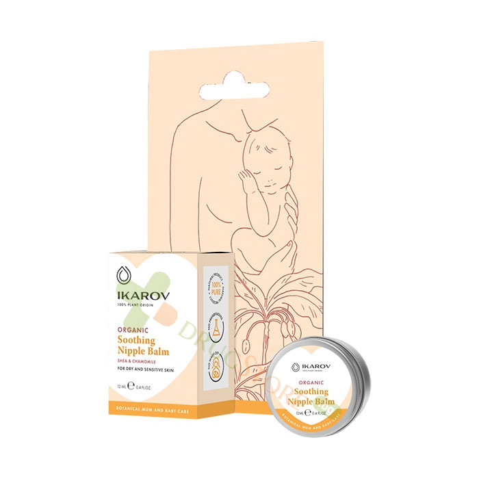 ИКАРОВ УСПОКОЯВАЩ БАЛСАМ ЗА ЗЪРНА С ШИЙ И ЛАЙКА 12 мл / IKAROV SOOTHING NIPPLE BALM SHEA &amp; CHAMOMILE