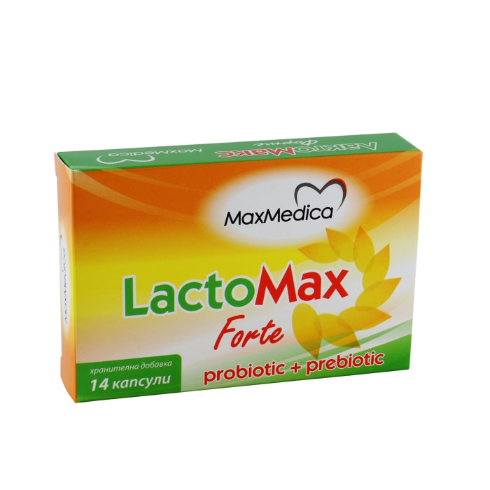 МАКСМЕДИКА ЛАКТОМАКС ФОРТЕ капсули 14 броя / MAXMEDICA LACTOMAX FORTE
