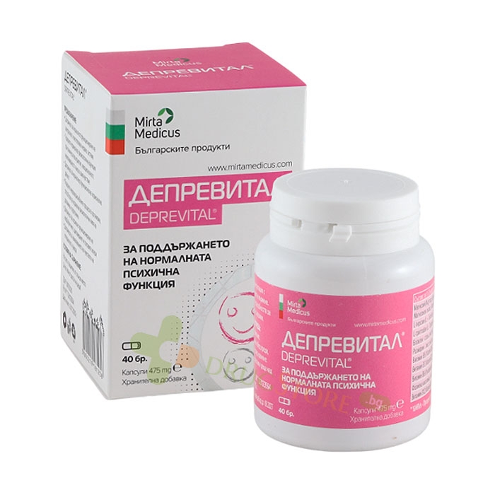 ДЕПРЕВИТАЛ капсули 40 броя / MIRTA MEDICUS DEPREVITAL