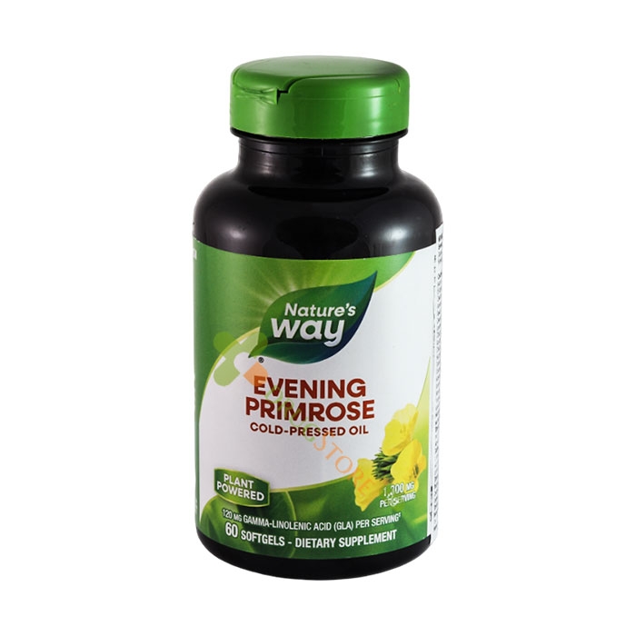 МАСЛО ОТ ВЕЧЕРНА ИГЛИКА софтгел капсули 1300 мг 60 броя / NATURE&#039;S WAY EVENING PRIMROSE