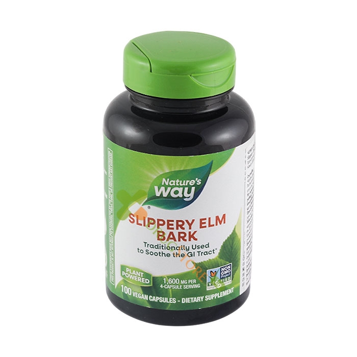 ЧЕРВЕН БРЯСТ КОРА капсули 400 мг 100 броя / NATURE&#039;S WAY SLIPPERY ELM BARK