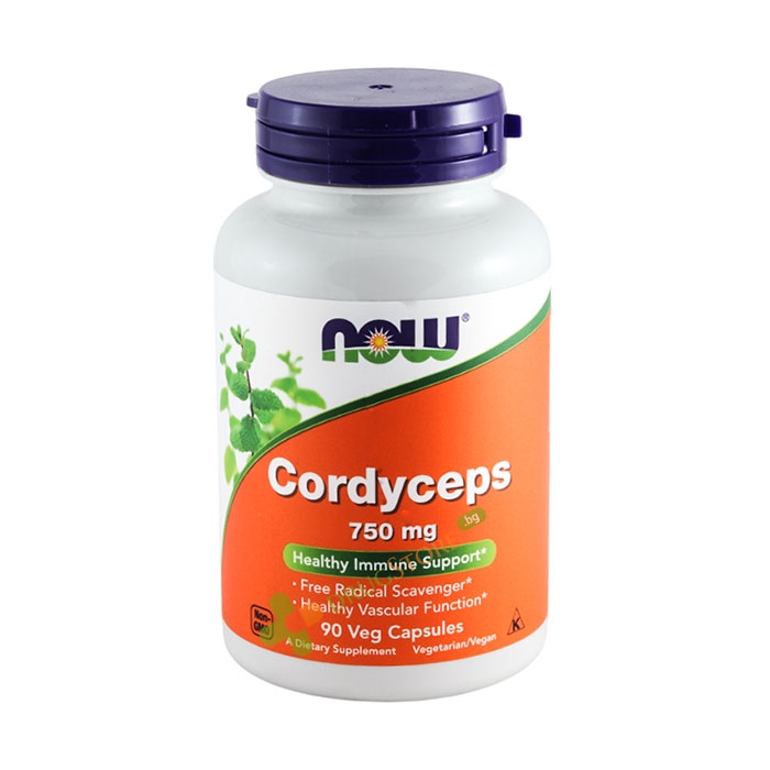 НАУ ФУДС КОРДИЦЕПС капсули 750 мг 90 броя / NOW FOODS CORDICEPS