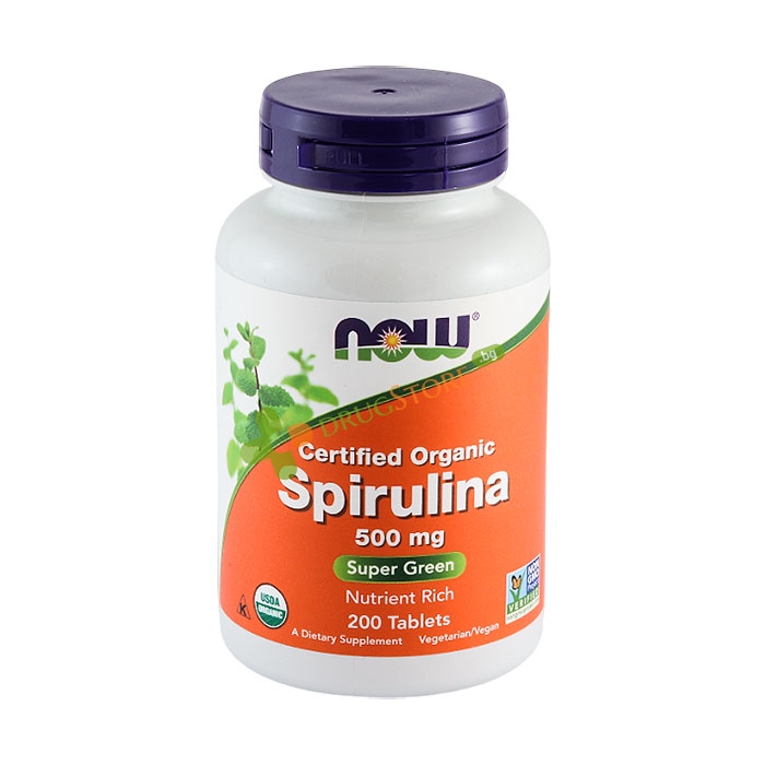 НАУ ФУДС СПИРУЛИНА таблетки 500 мг 200 броя / NOW FOODS SPIRULINA