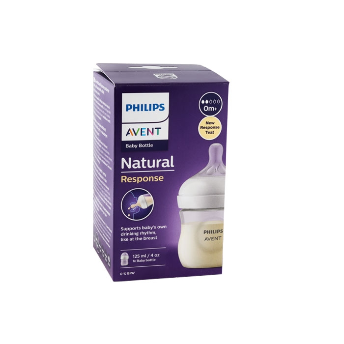 ШИШЕ PHILIPS NATURAL RESPONSE 3.0 С БИБЕРОН 0+ месеца 125 мл / AVENT PHILIPS NATURAL RESPONSE BABY BOTLLE 3.0 WITH BEEPER 0+