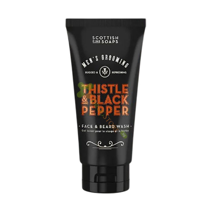 ИЗМИВАЩ ГЕЛ ЗА ЛИЦЕ С БЯЛ ТРЪН И ЧЕРЕН ПИПЕР 150 мл / SCOTTISH FINE SOAPS THISTLE &amp; BLACK PEPPER FACIAL WASH