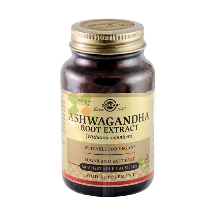 СОЛГАР АШВАГАНДА КОРЕН капсули 60 броя / SOLGAR ASHWAGANDHA ROOT EXTRACT