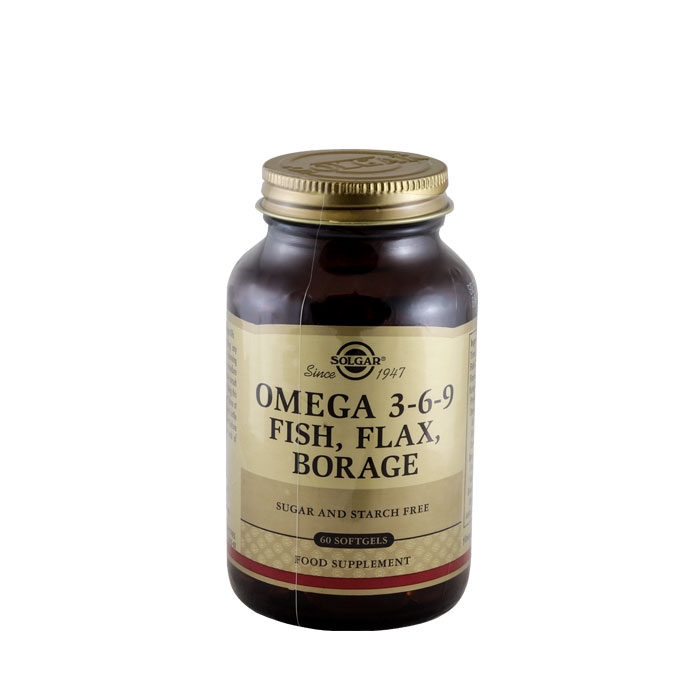 СОЛГАР ОМЕГА 3-6-9 дражета 60 броя / SOLGAR OMEGA 3-6-9