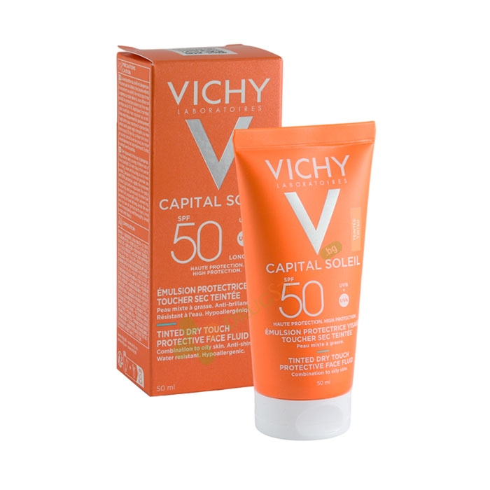 ВИШИ СОЛЕЙ ББ СЛЪНЦЕЗАЩИТНА МАТИРАЩА ЕМУЛСИЯ ЗА ЛИЦЕ SPF50 50 мл / VICHY SOLEIL BB EMULSION