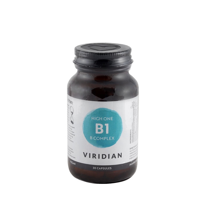 ВИТАМИН B - КОМПЛЕКС С ВИСОКО СЪДЪРЖАНИЕ НА B1 капсули 30 броя / VIRIDIAN NUTRITION HIGH ONE B - COMPLEX