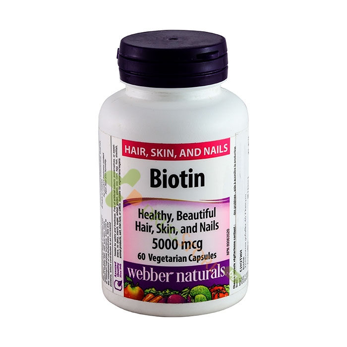 БИОТИН капсули 5000 мкг 60 броя / WEBBER NATURALS BIOTIN