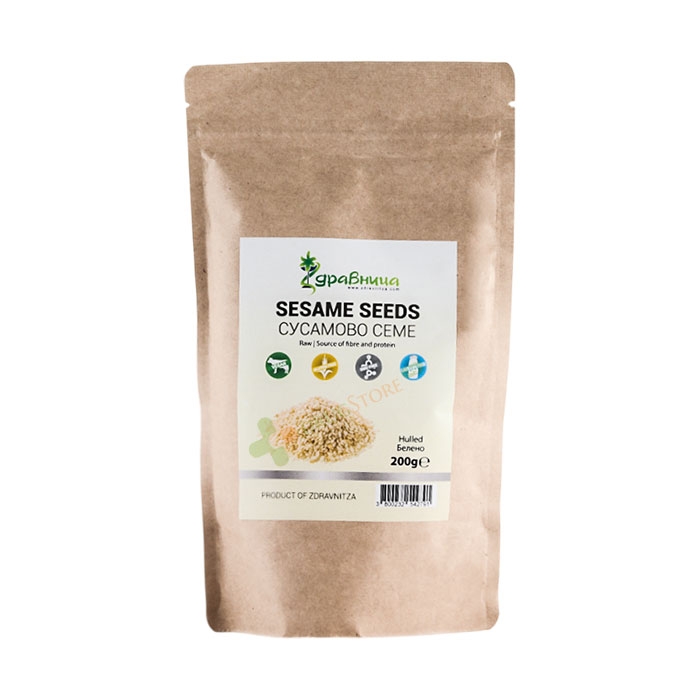 ЗДРАВНИЦА СУСАМОВО СЕМЕ БЕЛЕНО 200 г / ZDRAVNITZA BLEACHED SESAME SEED