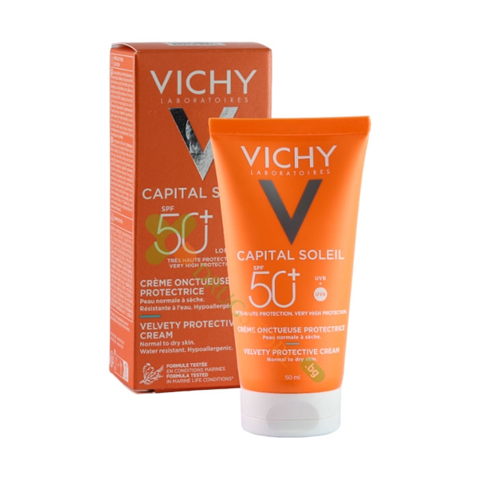 ВИШИ СОЛЕЙ СЛЪНЦЕЗАЩИТЕН КРЕМ ЗА ЛИЦЕ SPF50 50 мл / VICHY SOLEIL SUNCARE CREAM