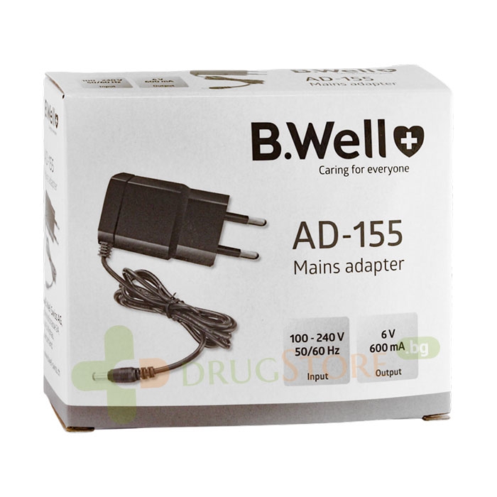 АДАПТЕР ЗА ЕЛЕКТРОНЕН АПАРАТ ЗА КРЪВНО НАЛЯГАНЕ B.WELL PRO / ADAPTER FOR ELECTRONIC DEVICE B.WELL PRO