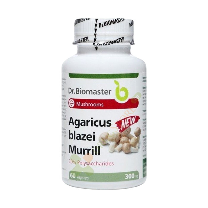 АГАРИКУС БЛАЗЕЙ ЕКСТРАКТ капсули 60 броя / DR. BIOMASTER AGARICUS BLAZEI 30 %