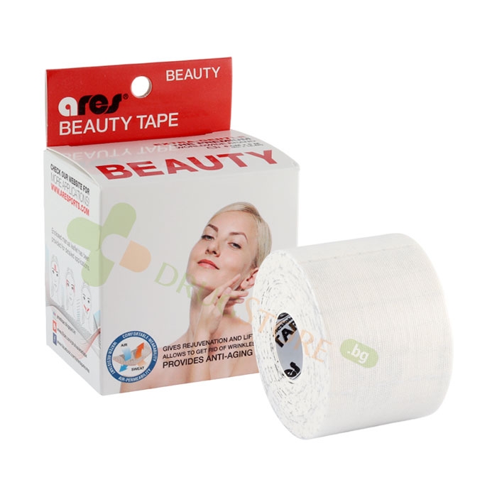 АРЕС КИНЕЗИО ЛЕНТА ЗА ЛИЦЕ БЮТИ БЯЛА 5 см / 5 м / ARES BEAUTY TAPE WHITE