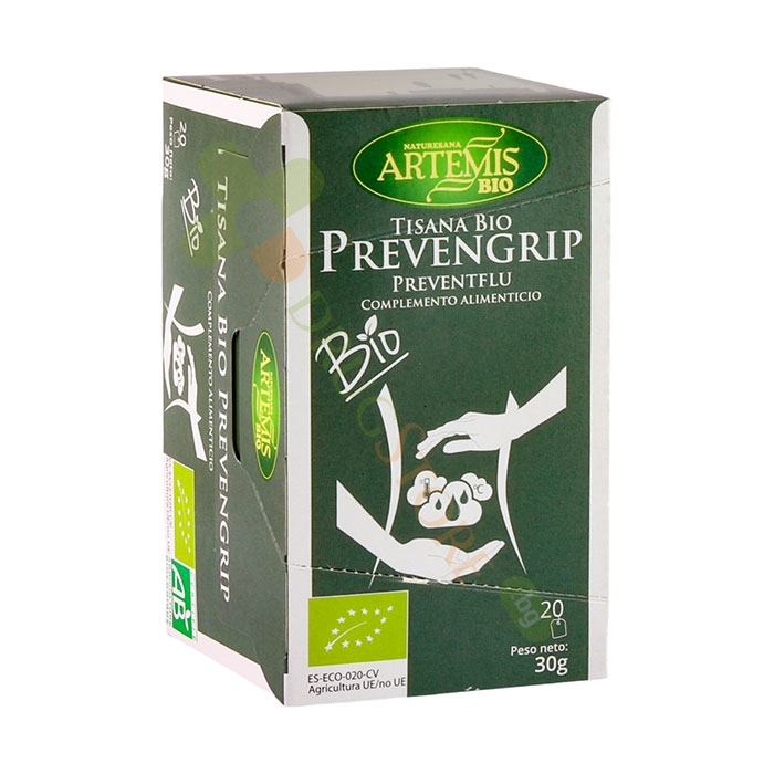 АРТЕМИС БИО ЧАЙ PREVENTGRIP филтър 20 броя / ARTEMIS BIO PREVENTGRIP TEA