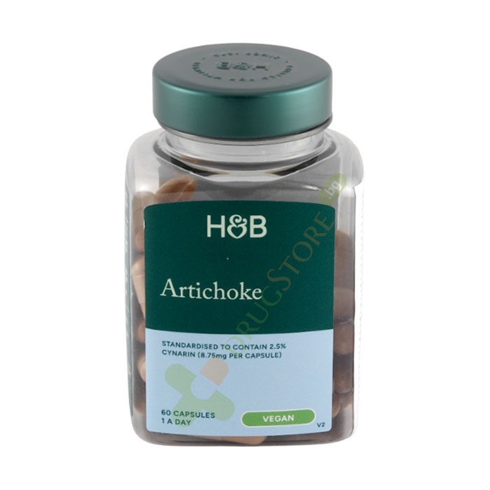 АРТИШОК ЕКСТРАКТ капсули 350 мг 60 броя / HOLLAND &amp; BARRETT ARTICHOKE