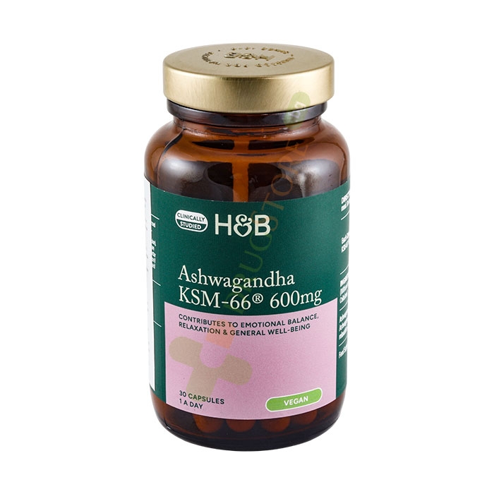 АШВАГАНДА капсули 600 мг 30 броя / HOLLAND &amp; BARRETT ASHWAGANDHA