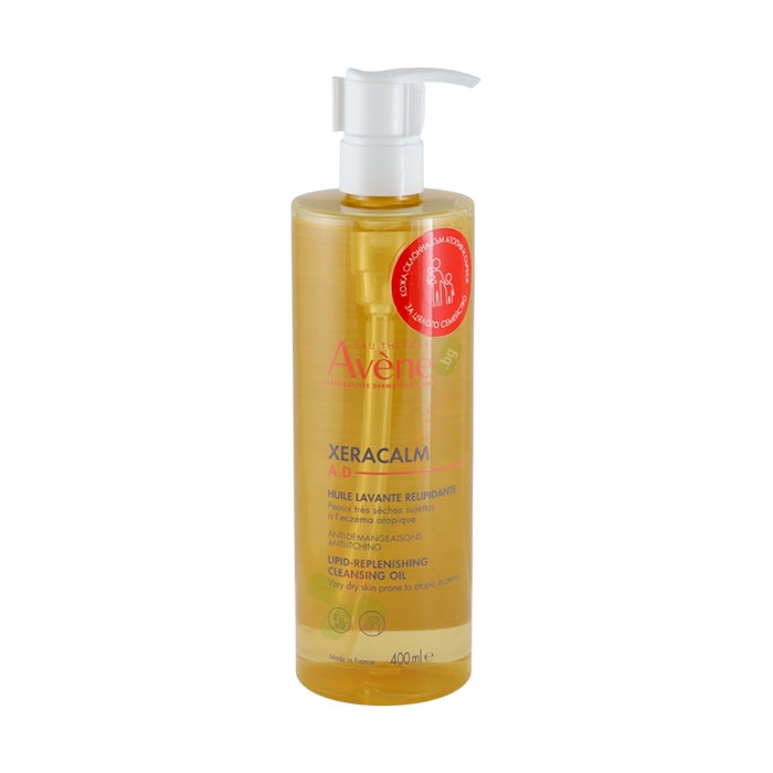 АВЕН КСЕРАКАЛМ A. D. РЕЛИПИДИРАЩО ПОЧИСТВАЩО ОЛИО 400 мл / AVENE XERACALM A. D. LIPID RELIPIDANTE CLEANSING OIL