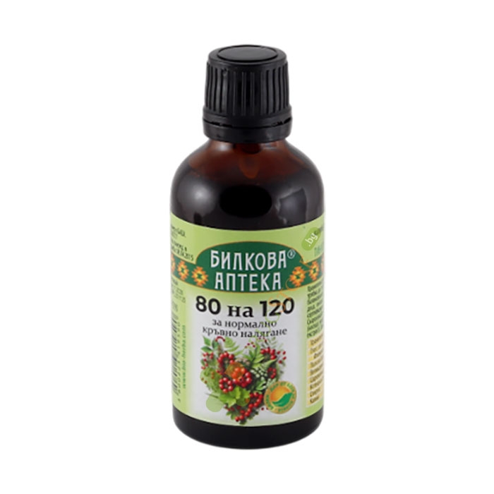 ТИНКТУРА НОРМАЛНО КРЪВНО НАЛЯГАНЕ + КАЛИЙ 50 мл / BILKOVA APTEKA NORMAL BLOOD PRESSURE + POTASSIUM TINCTURE