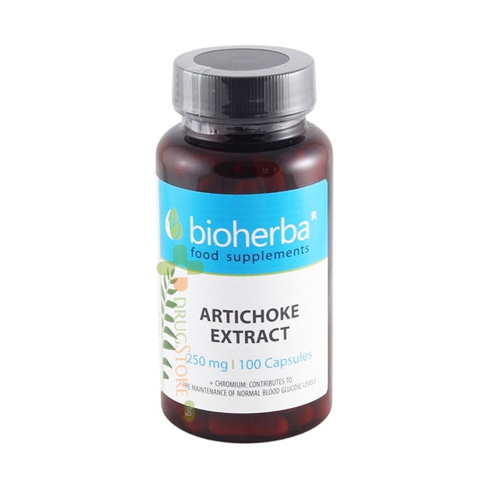 БИОХЕРБА АРТИШОК И ХРОМ капсули 250 мг 100 броя / BIOHERBA ARTICHOKE AND CHROMIUM