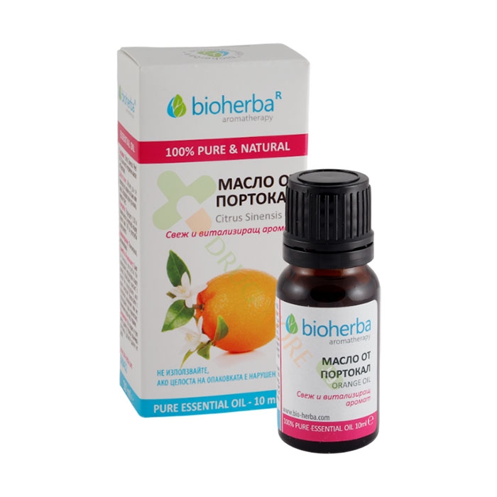 БИОХЕРБА ЕТЕРИЧНО МАСЛО ОТ ПОРТОКАЛ 10 мл / BIOHERBA ESSENTIAL ORANGE OIL