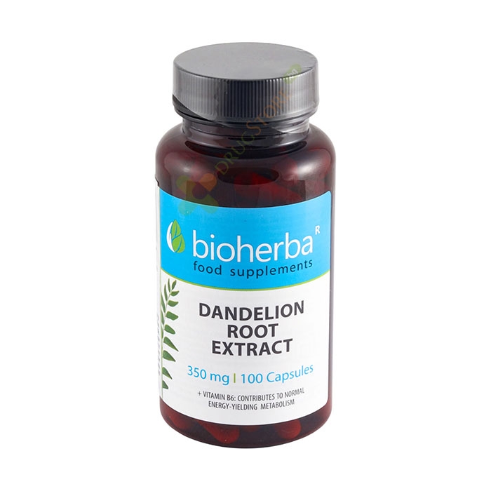 БИОХЕРБА ГЛУХАРЧЕ КОРЕН капсули 350 мг 100 броя / BIOHERBA DANDELION ROOT