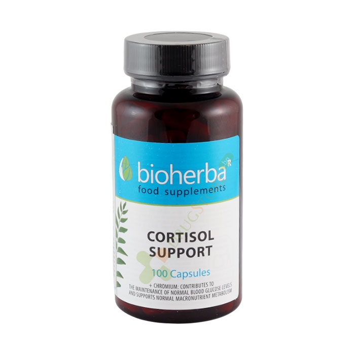 БИОХЕРБА КОРТИЗОЛ ПОДКРЕПА + ХРОМ капсули 100 броя / BIOHERBA CORTISOL SUPPORT + CHROMIUM