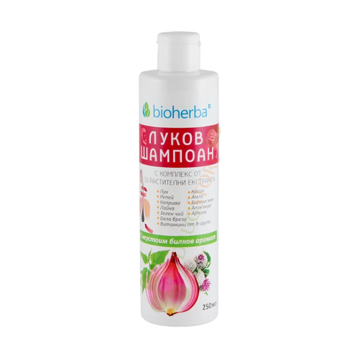БИОХЕРБА ЛУКОВ ШАМПОАН 250 мл / BIOHERBA ONION SHAMPOO