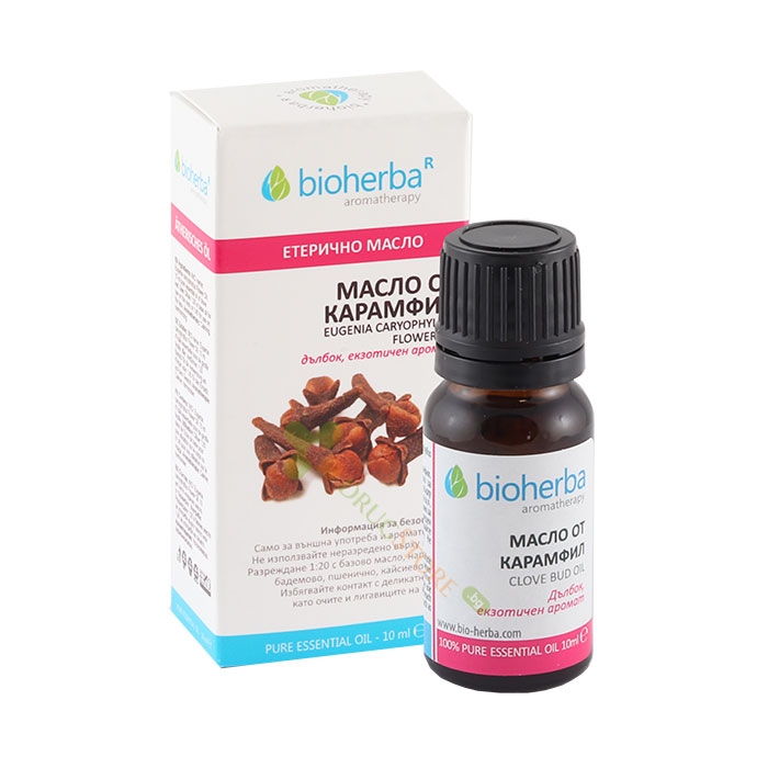 БИОХЕРБА ЕТЕРИЧНО МАСЛО ОТ КАРАМФИЛ 10 мл / BIOHERBA CLOVE LEAF OIL