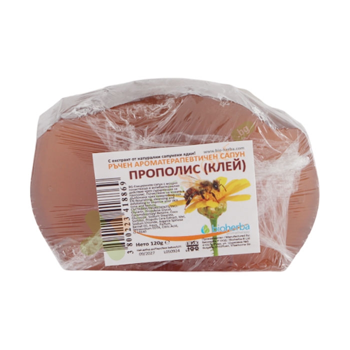 БИОХЕРБА САПУН С ЧИСТ ПРОПОЛИС 120 г / BIOHERBA SOAP WITH PURE PROPOLIS