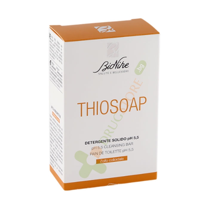 БИОНИКЕ THIOSOAP PH 5,5 САПУН ЗА ЛИЦЕ И ТЯЛО СЪС СЯРА И СЕРНИ АМИНОКИСЕЛИНИ 100 г / BIONIKE THIOSOAP PH 5,5 CLEANSING BAR