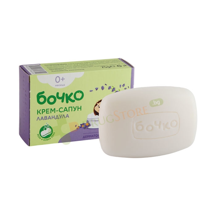 БЕБЕШКИ КРЕМ-САПУН С ЕКСТРАКТ ОТ ЛАВАНДУЛА БОЧКО 75 г / BOCHKO BABY SOAP WITH LAVENDER EXTRACT