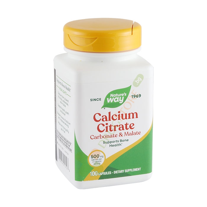 КАЛЦИЕВ ЦИТРАТ капсули 250 мг 100 броя / NATURE&#039;S WAY CALCIUM CITRATE