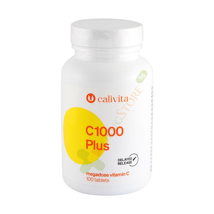 КАЛИВИТА ВИТАМИН C + ШИПКА таблетки 1000 мг 100 броя / CALIVITA C 1000 PLUS