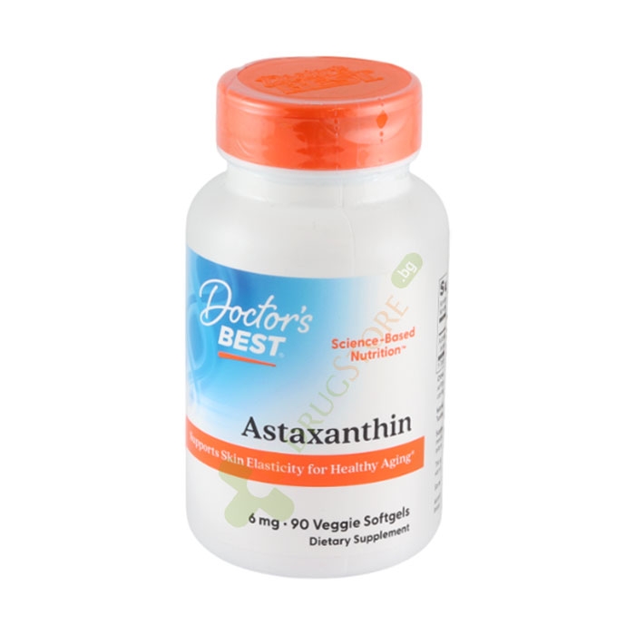 ДОКТОР&#039;С БЕСТ АСТАКСАНТИН капсули 6 мг 90 броя / DOCTOR&#039;S BEST ASTAXANTHIN