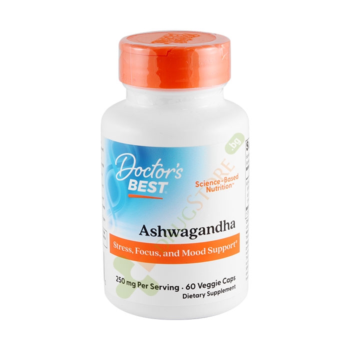 ДОКТОР&#039;С БЕСТ АШВАГАНДА капсули 125 мг 60 броя / DOCTOR&#039;S BEST ASWAGHANDA