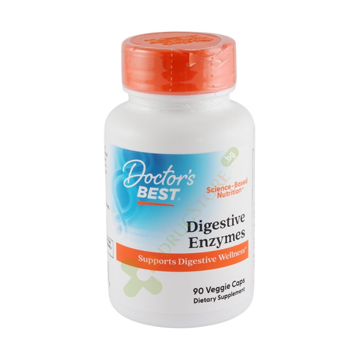 ДОКТОР&#039;С БЕСТ ХРАНОСМИЛАТЕЛНИ ЕНЗИМИ капсули 90 броя / DOCTOR&#039;S BEST DYGESTIVE ENZYMES