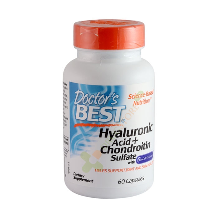ДОКТОР&#039;С БЕСТ БИОСЕЛ КОЛАГЕН капсули 60 броя / DOCTOR&#039;S BEST HYALURONIC ACID + CHONDROITIN SULFATE WITH BIOCELL COLLAGEN