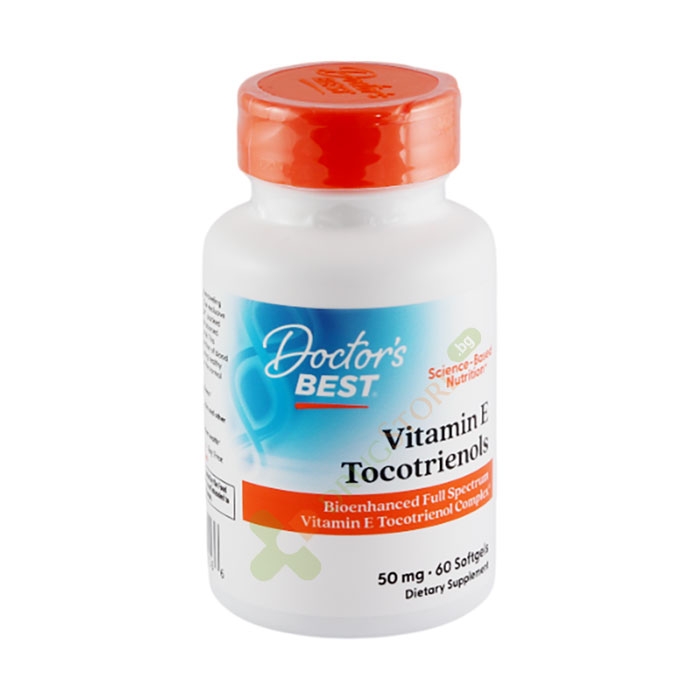 ДОКТОР&#039;С БЕСТ ТОКОТРИЕНОЛИ С ТОКОМИН SUPRABIO капсули 50 мг 60 броя / DOCTOR&#039;S BEST TOCOTRIENOLS(VITAMIN E COMPLEX