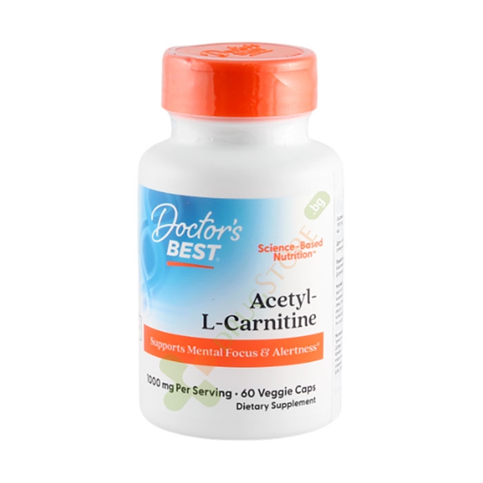 ДОКТОР&#039;С БЕСТ АЦЕТИЛ L - КАРНИТИН капсули 588 мг 60 броя / DOCTOR&#039;S BEST ACETYL L - CARNITINE